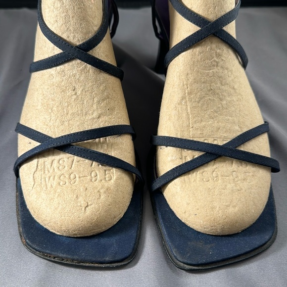 Bandolino black strappy square front dress shoe in black with 3” heel - Picture 5 of 6